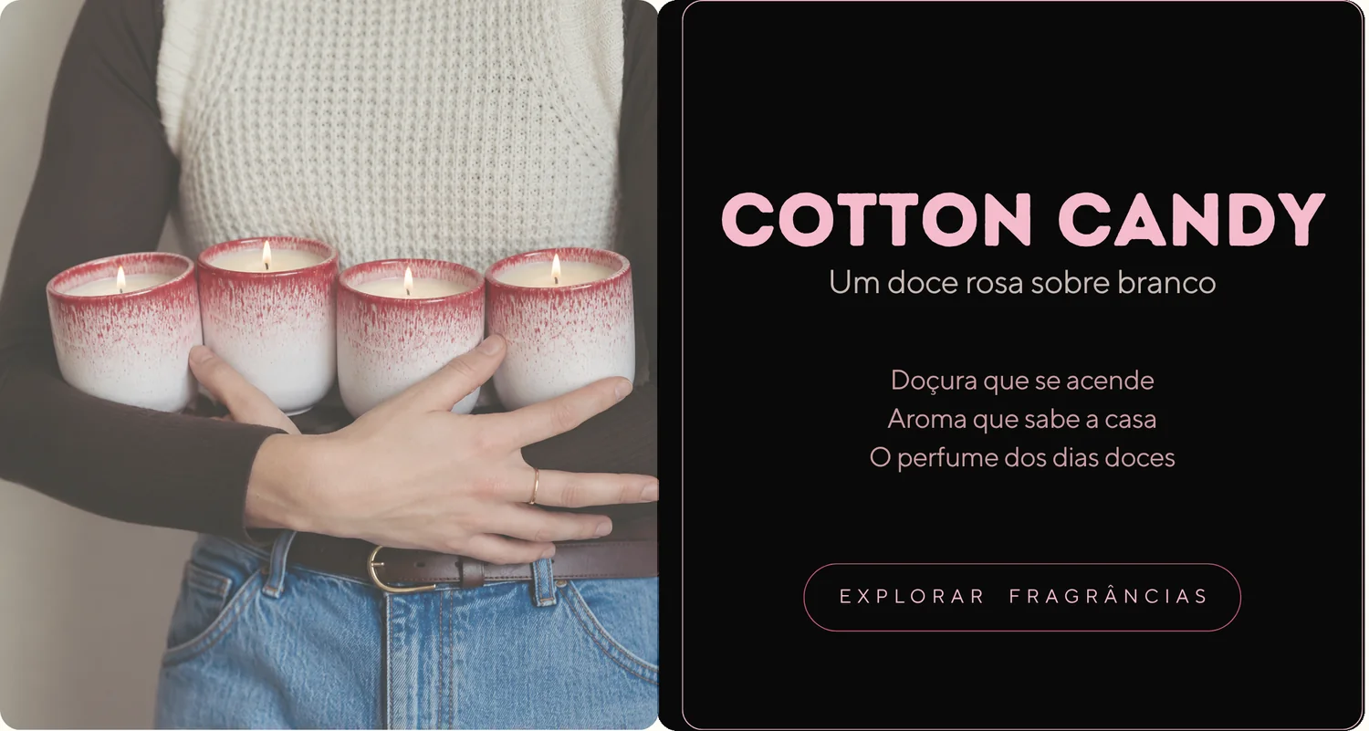Cotton Candy — um doce rosa sobre branco